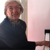 Harriet Wingreen at the piano.